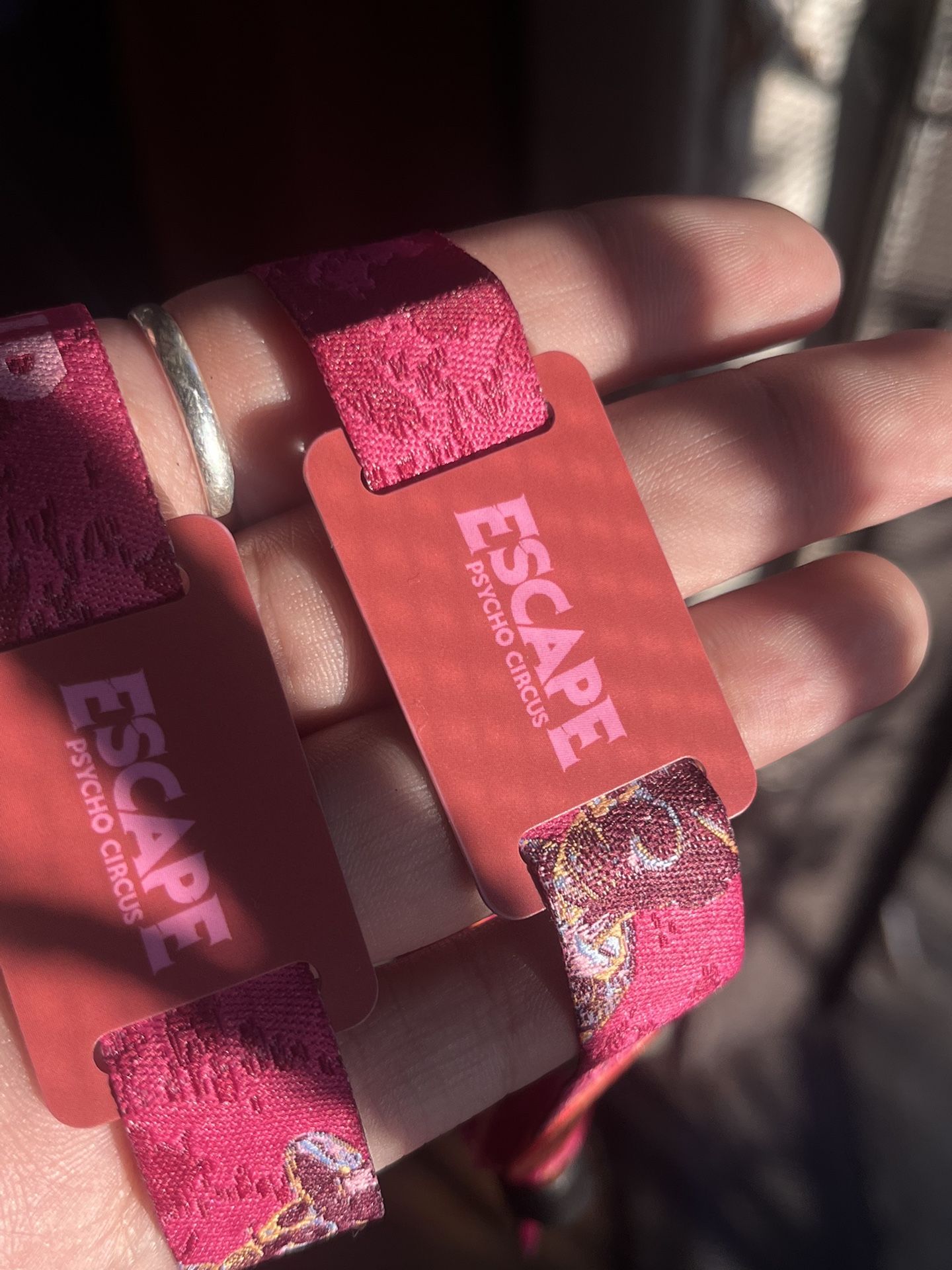 escape VIP wristbands