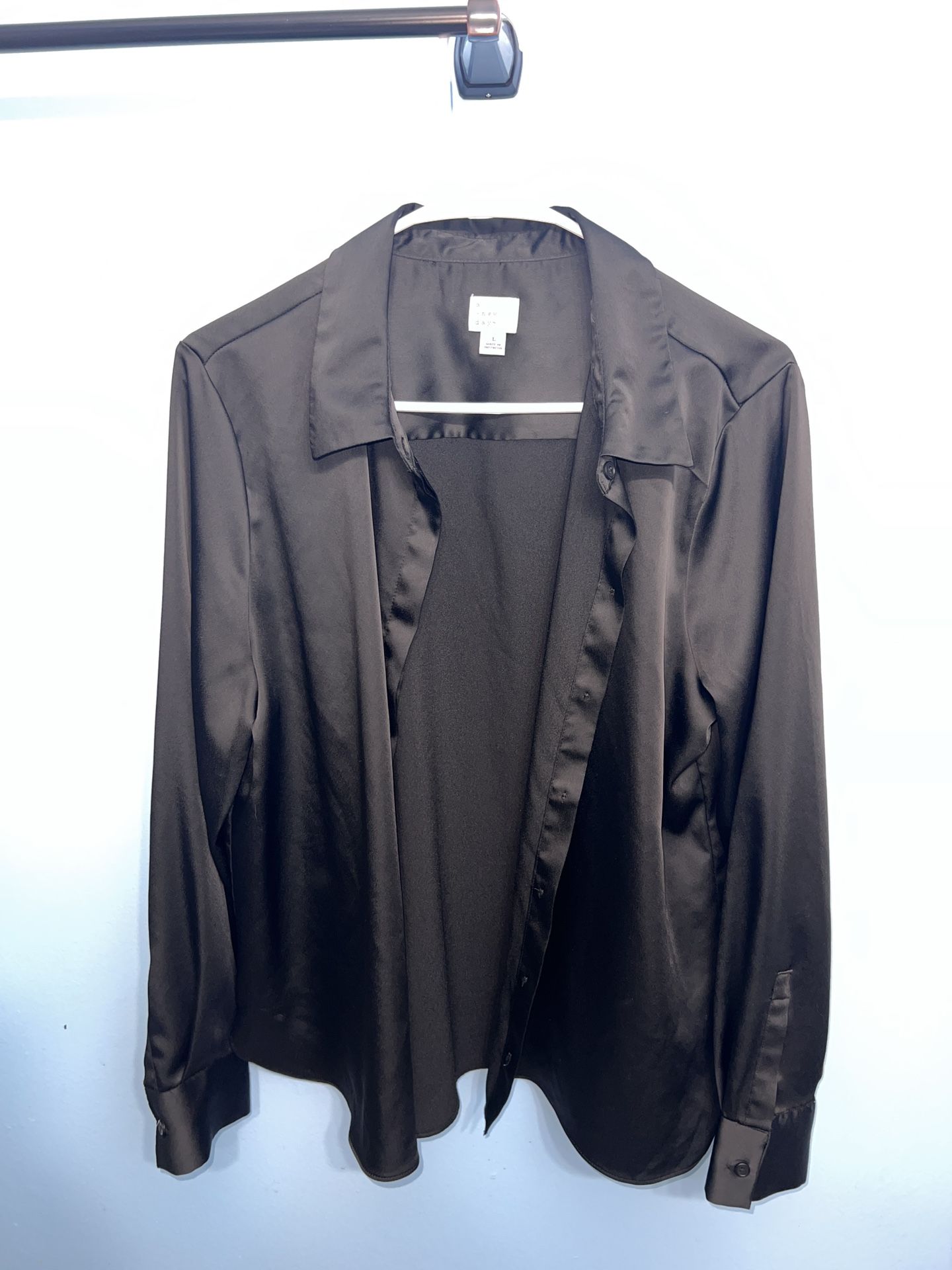 Black Collared Dress Shirt