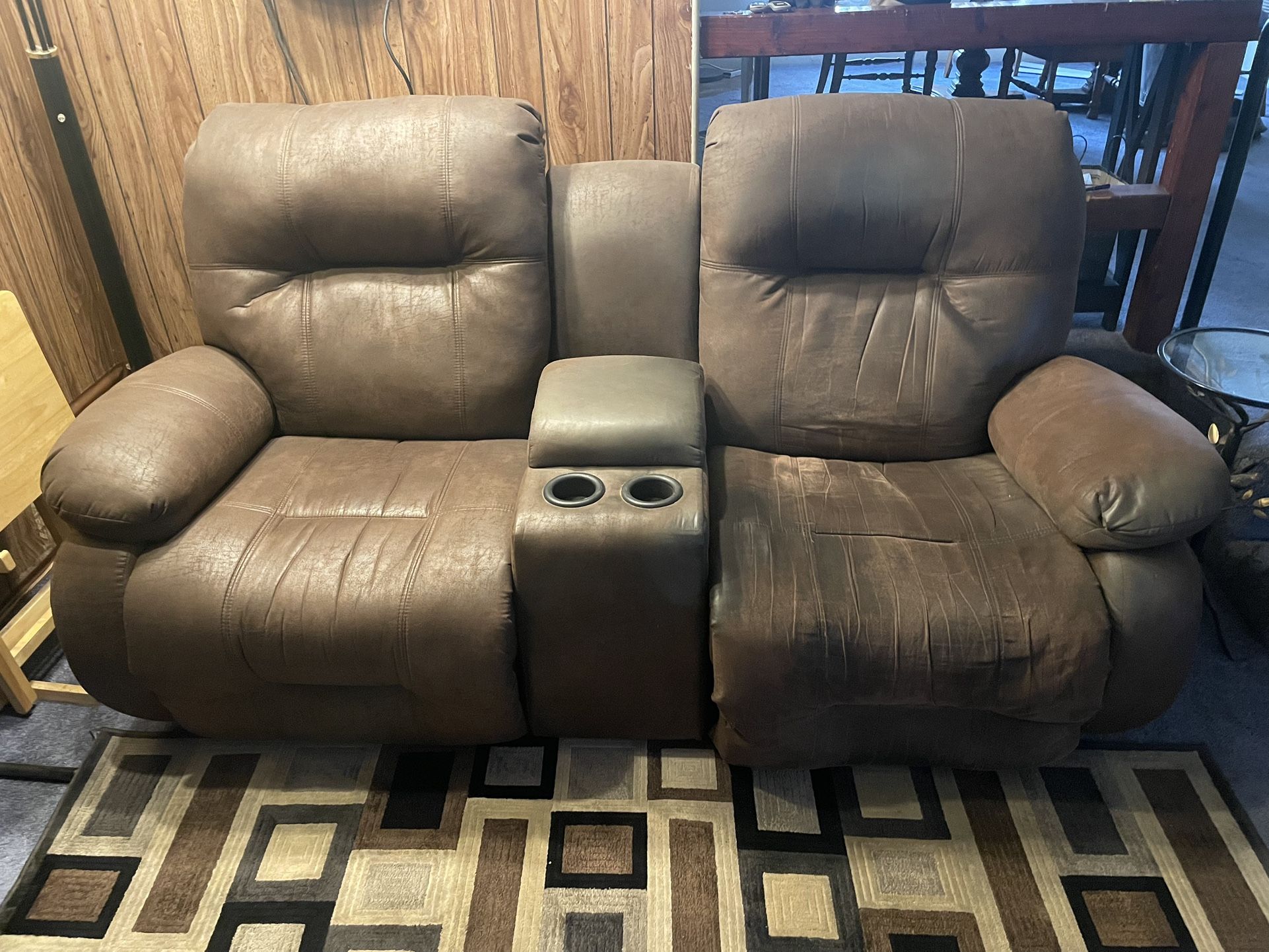 Love seat electric recliner