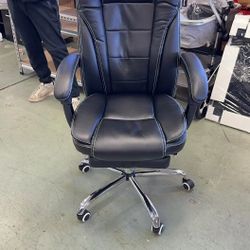 Reclining  Office Chair with Footrest, High Back Ergonomic Office Chair with for Home Executive Study, Computer Chair with Breathable Material, Adjust