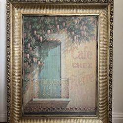 Vintage Wall Art - Cafe Chez Pierre