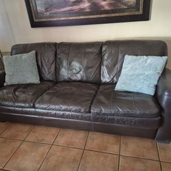 Leather Brown Sofa