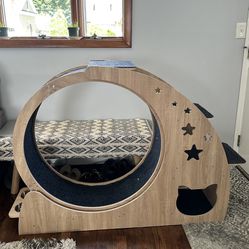 Cat Exercise Wheel With Lounge Areas