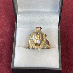 14KT Turtle Ring 