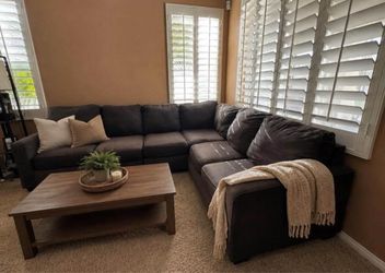 Dark Gray Large L-Shaped Sectional Sofa by ASHLEY