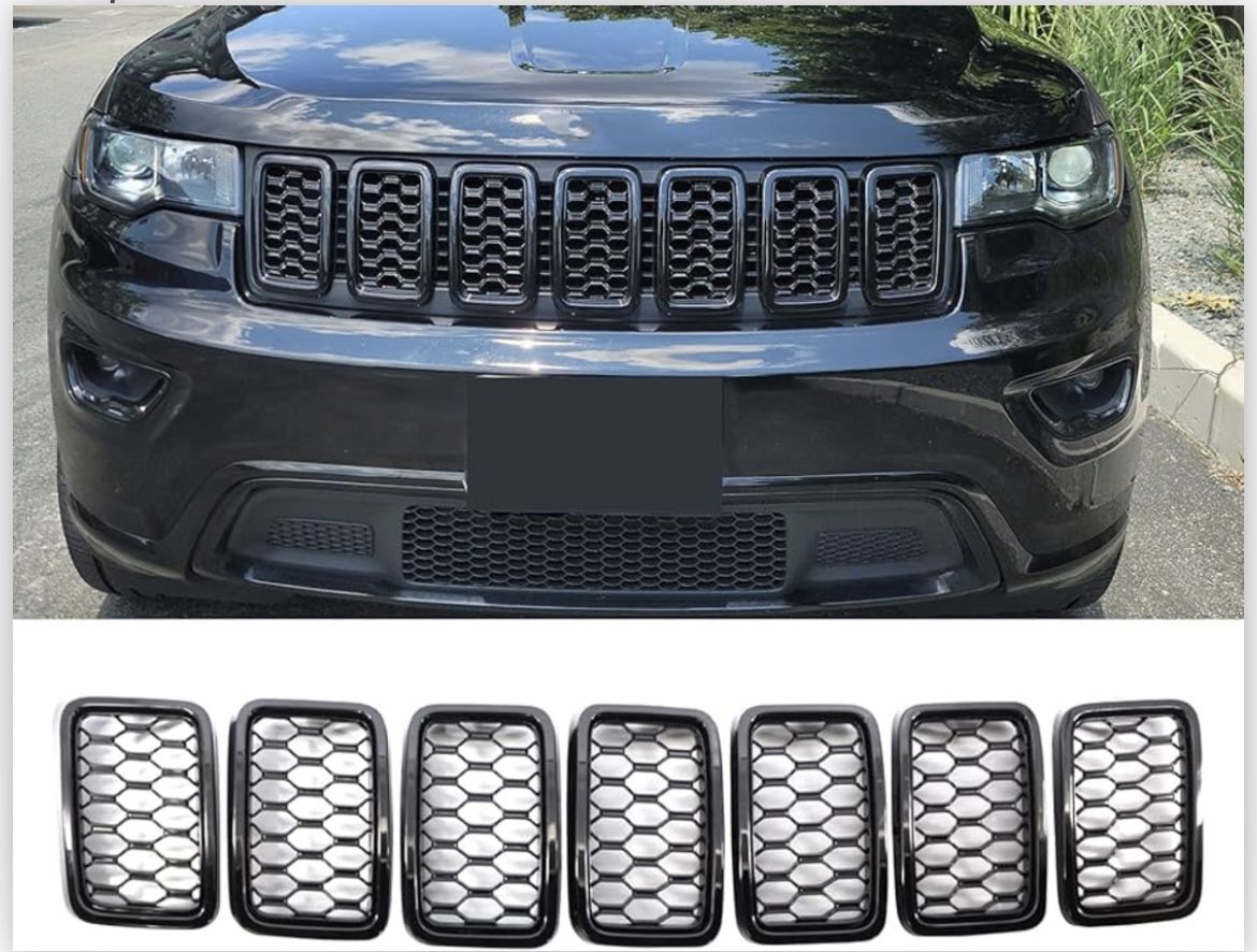 2017-2021 Jeep Grand Cherokee Mesh Front Grill Inserts