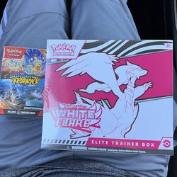 Pokemon White Flare ETB and Surging Sparks Bundle