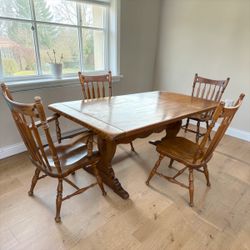Ethan Allen dining set solid wood