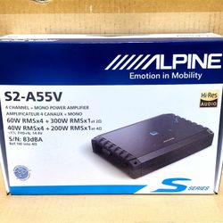 🚨 No Credit Needed 🚨 Alpine Next Generation S-Series 5-Channel Speaker System Power Amplifier S2-A55V 🚨 Payment Options Available 🚨 