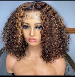 Ombré Brazilian Human Hair kinky Curly