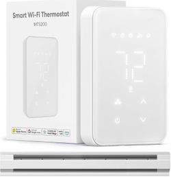 Meross Smart Thermostat For Electric Baseboard And In-Wall Heaters Work With HomeKit, Alexa And Google Home, 120V-240V Wi-Fi Programmable Thermostat W