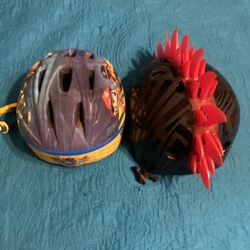 Pawn Patrol Helmet and Black With red Spikes Helmet 