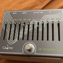 Caline CP-81 10 Band EQ Guitar Effect Pedal V3.0 - Use 500mA Power Supply (Not Included)