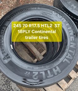 245 70 R17.5 HTL2  ST 18PLY Continental trailer tires