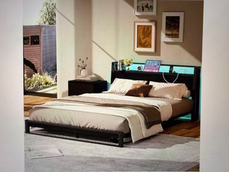 Brand new Full Size Bed Frame with charging station