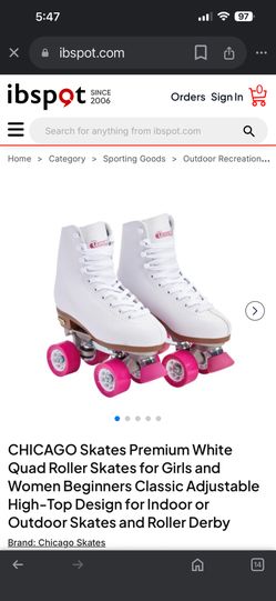 Roller Skates/ Women’s Skates/ Size 7/ Chicago/ Retro Trend!