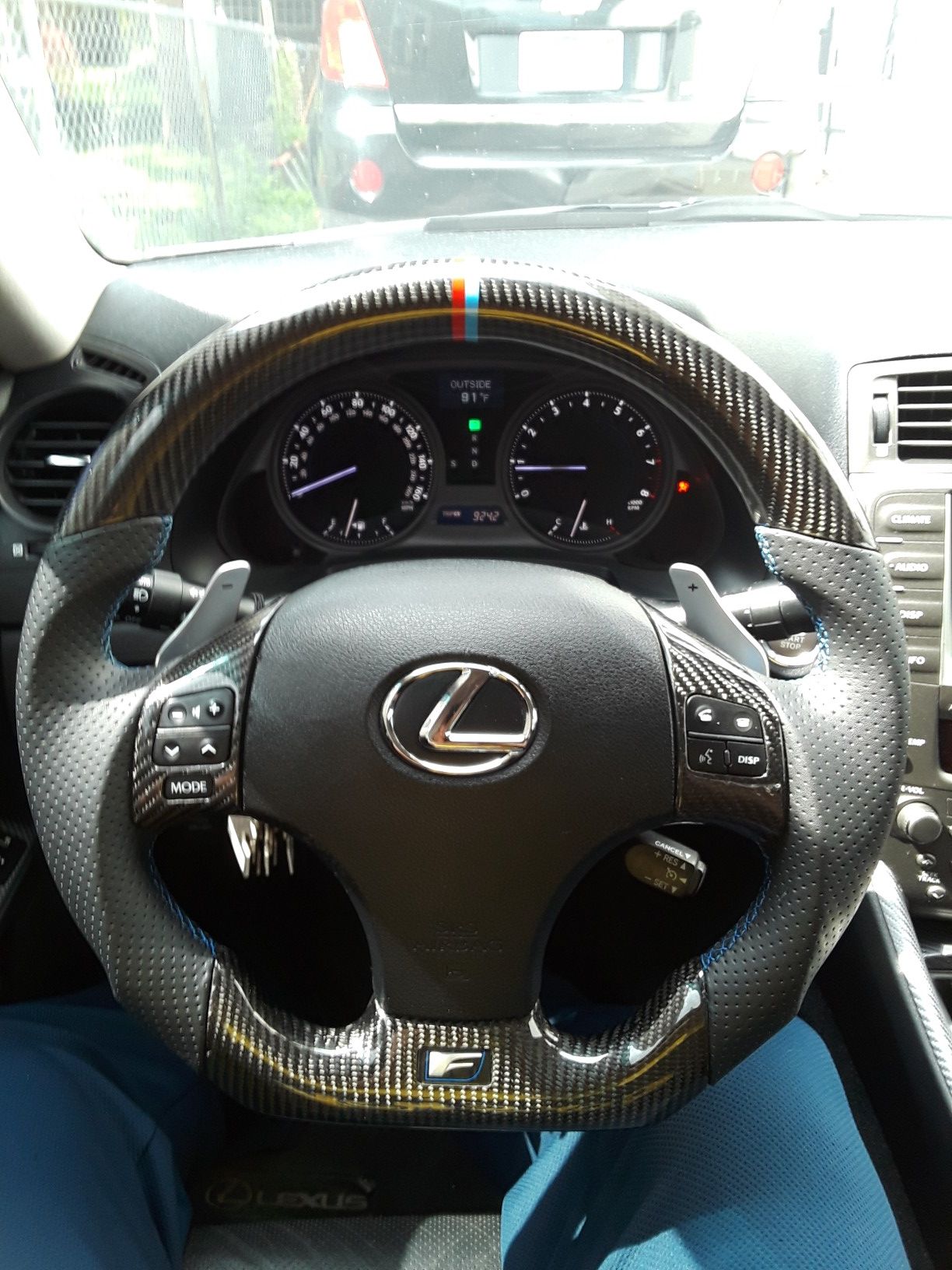 ISF carbon fiber steering wheel