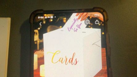 White Wedding Card Box and 10 Signature Cards
