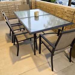 Patio table and chairs