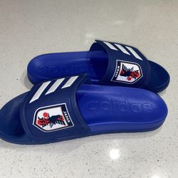 Adidas Adilette TND Japan Soccer National Team Slides Sandals Blue Men's Size 13