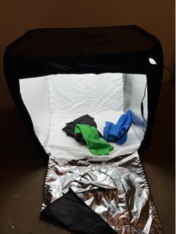 Professional Photo Light Box Studio with Dimmable LED Lighting