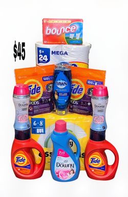 Household Products Tide Charming Downy Bounty Dawn Bundle