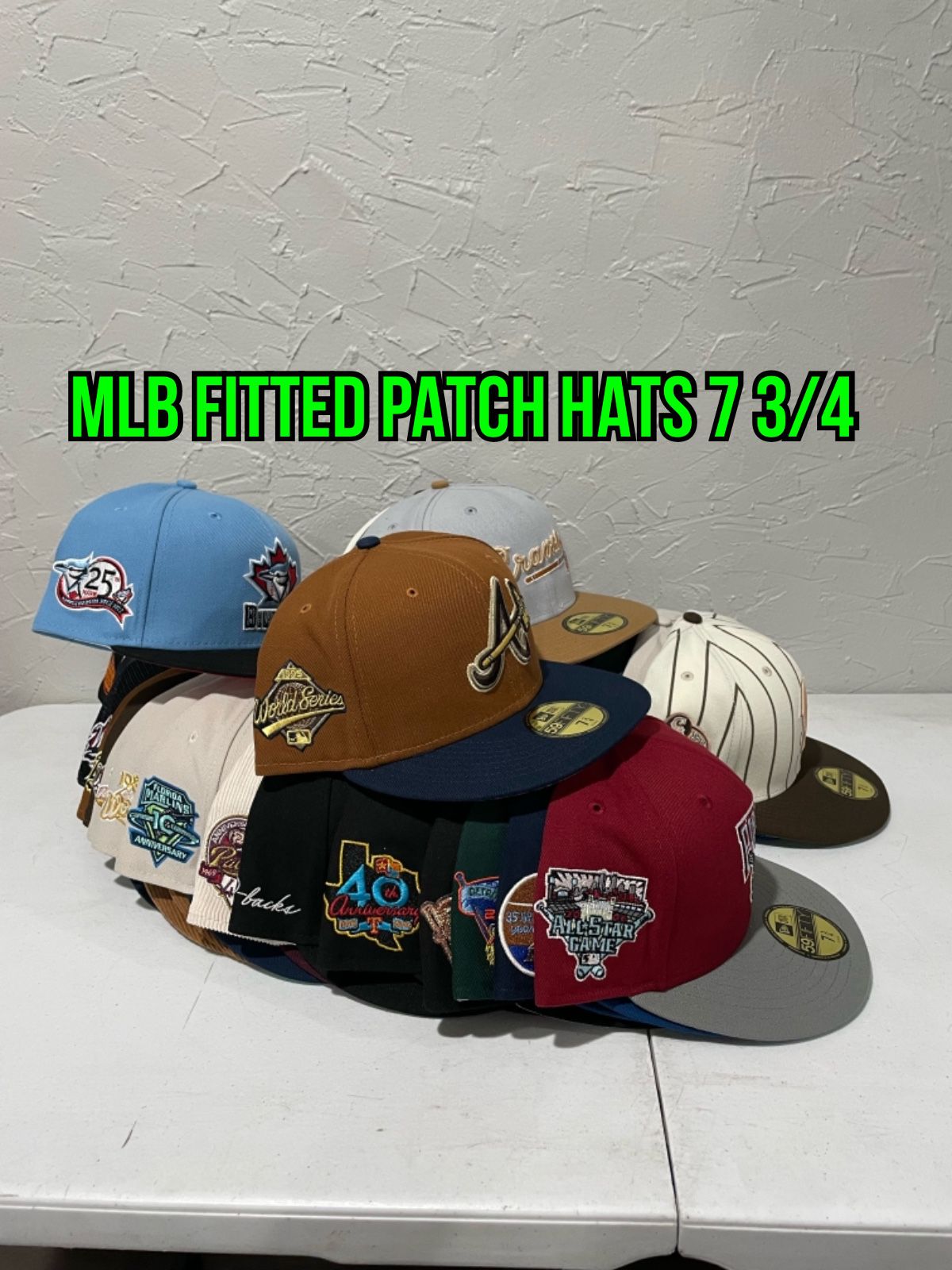 MLB New Era Patch UV 59fifty Fitted Hats Size 7 3/4 Many Teams To Choose  From for Sale in City Of Industry, CA - OfferUp