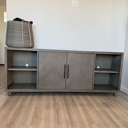 Modern Designer Style Wood Media Console / TV Stand