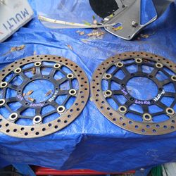 2011 Honda CBR 600 600 RR Oem Front Left And Right Rotors Set 