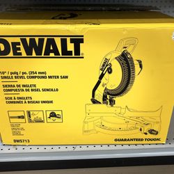 DeWalt 10" Single Bevel Compound Miter Saw DWS713
