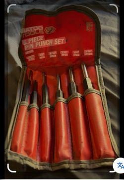 Matco Tools FULL 6 Pc Roll Pin Punch Set