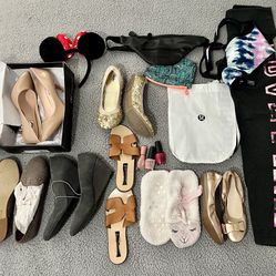 Women’s clothing Shoes Sandels Lot 
