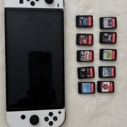 Switch OLED with 10 Games