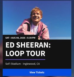 Ed Sheeran concert tickets