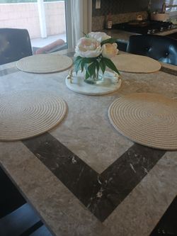 Marble kitchen table set