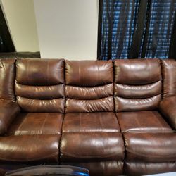 Leather Couch Sofa