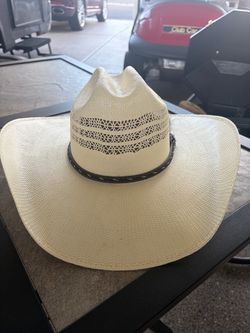 Straw Cowboy Hat Wide Brim