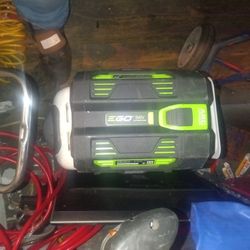 Two 56 V E Go 5.0 A H  Lawn Mower /Weed eater Battery Only 