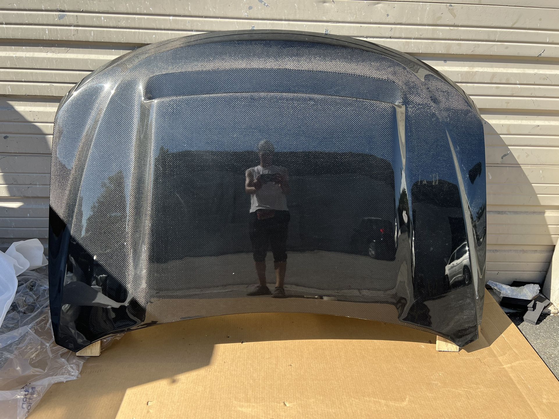 New 2011 - 2022 Jeep Grand Cherokee Carbon Creations Demon Look Hood - Part # 116322 