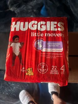 Huggies Little Movers Size 4 Diapers 22 Count