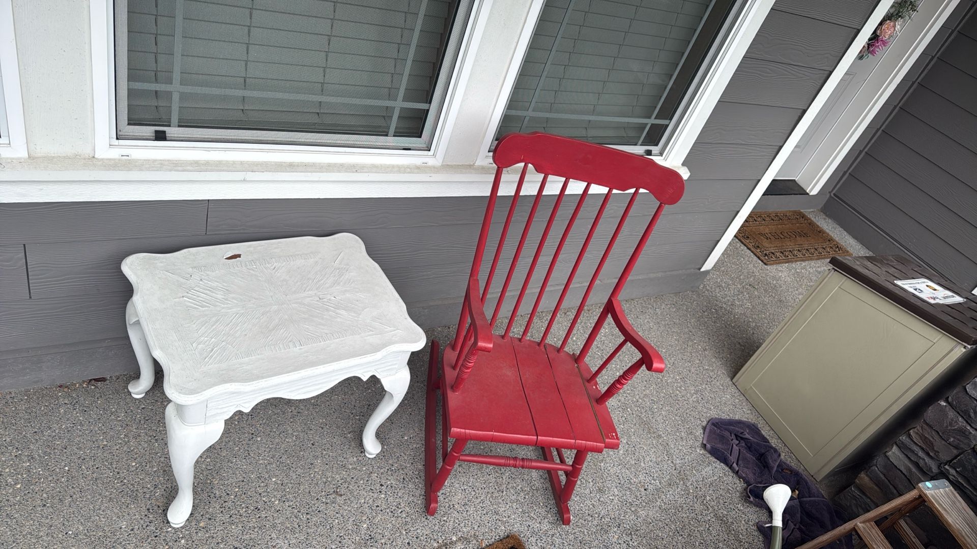 Rocking Chair And Table