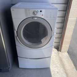 White Whirlpool Electric Dryer