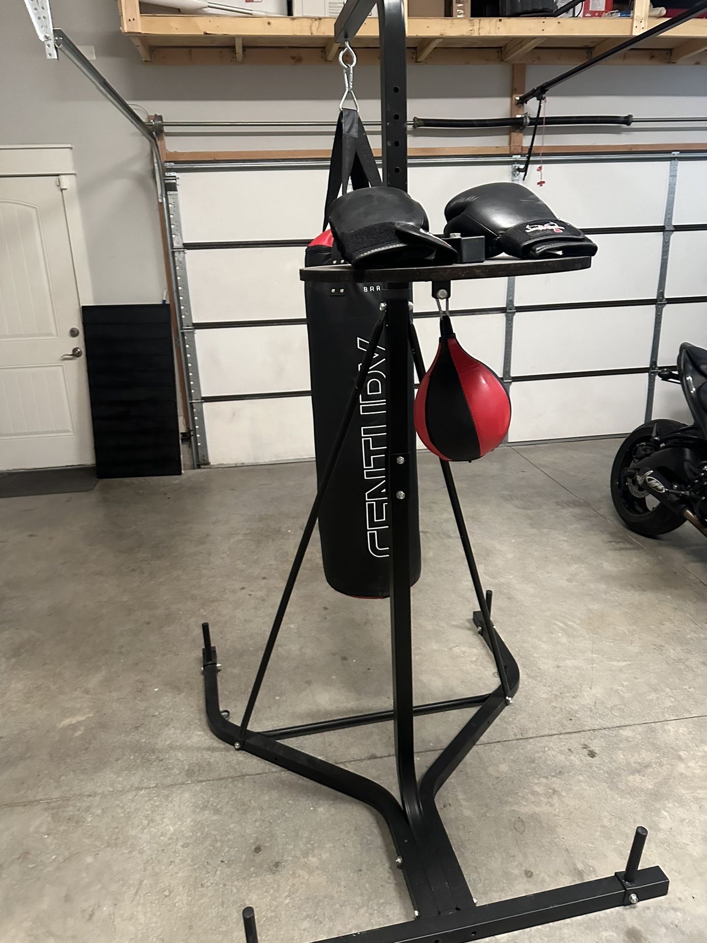 Boxing Bag Speed Bag With Gloves And Stand