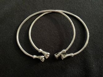Sterling Silver Fist Bangles