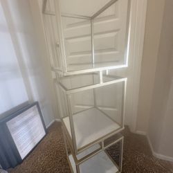 Gold and marble shelf