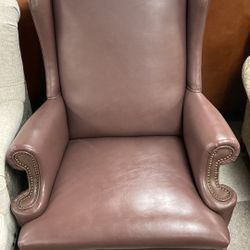 Vinyl Wingback Chair