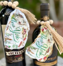 Handmade oyster shell ornaments – New York State/host hostess gift/dinner party decor