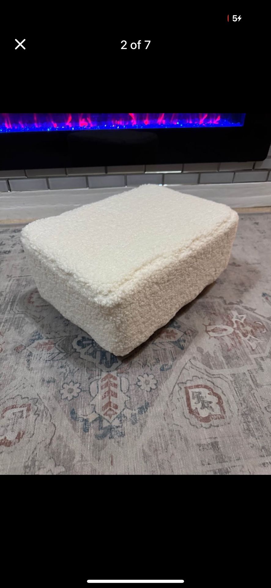 BRAND NEW*CAROLMADE Small Foot Stool Ottoman Footstool With Legs