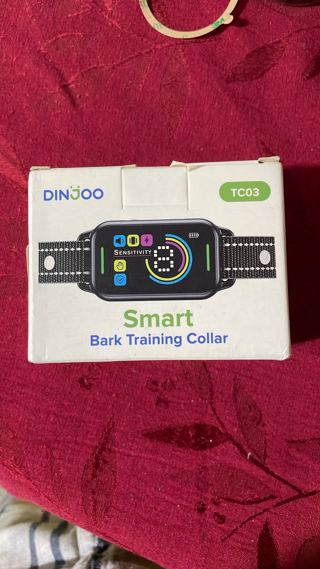 DINJOO Smart Bark Collar - Rechargeable Anti Barking Training Collar with 8 Adjustable Sensitivity, Beep & Shock (Dark Black) for Large, Medium & Smal