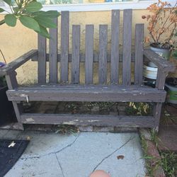 Heavy Wood Bench 